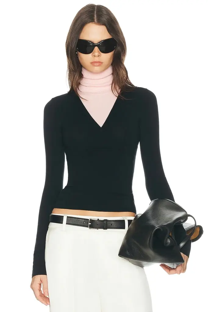 Wrenn Color Block Knit Turtleneck Wrenn Color Block Knit Turtleneck