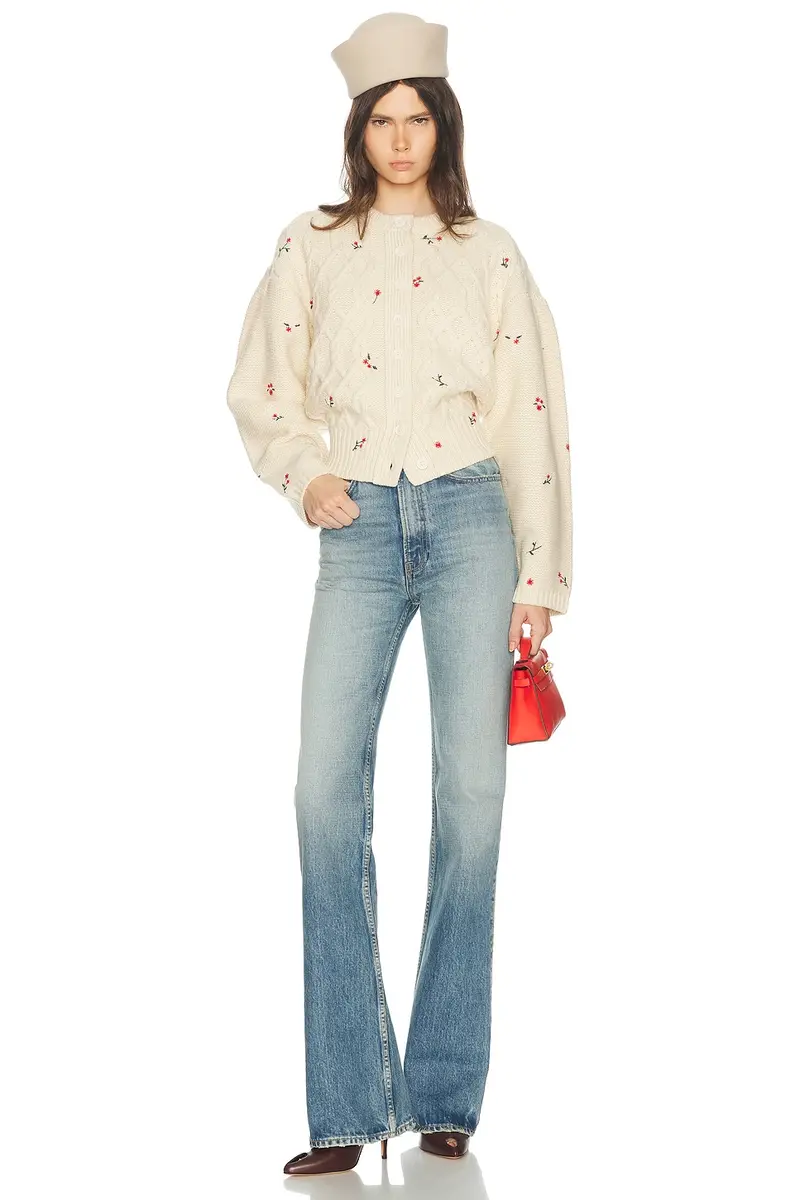 Helsa Jeanette Embroidered Merino Cardigan | Thumbnail 4 Helsa Jeanette Embroidered Merino Cardigan | Thumbnail 4