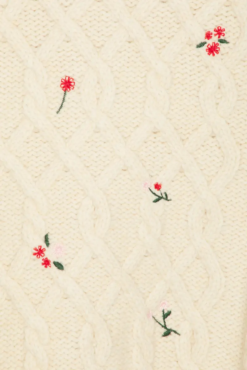 Helsa Jeanette Embroidered Merino Cardigan | Thumbnail 5 Helsa Jeanette Embroidered Merino Cardigan | Thumbnail 5