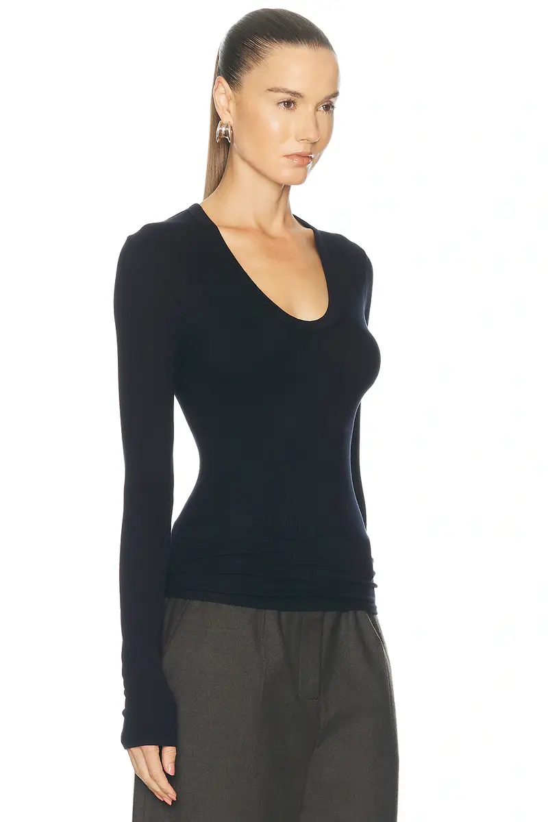 ENZA COSTA Silk Rib Essential U Top | Thumbnail 2 ENZA COSTA Silk Rib Essential U Top | Thumbnail 2