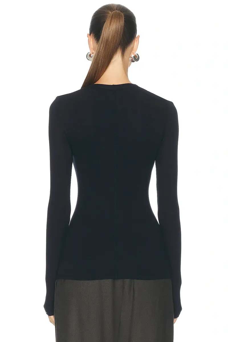 ENZA COSTA Silk Rib Essential U Top | Thumbnail 3 ENZA COSTA Silk Rib Essential U Top | Thumbnail 3