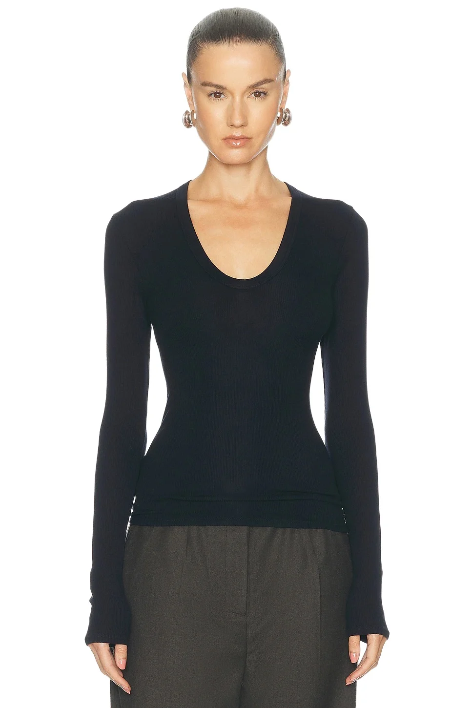 Silk Rib Essential U Top Silk Rib Essential U Top