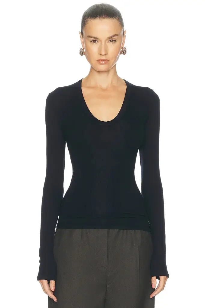 Silk Rib Essential U Top Silk Rib Essential U Top
