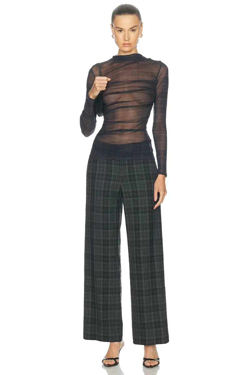 ENZA COSTA Mesh Long Sleeve Twist Top | Thumbnail 4 ENZA COSTA Mesh Long Sleeve Twist Top | Thumbnail 4