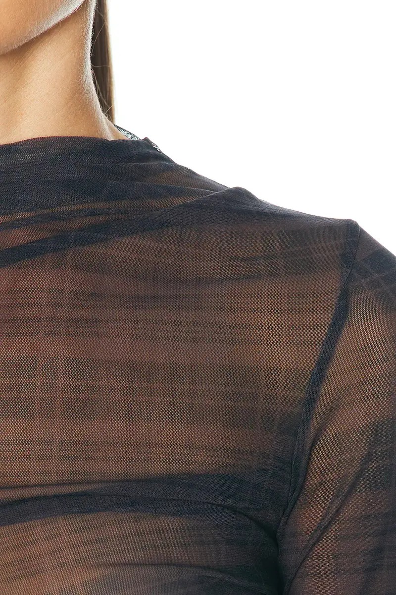 ENZA COSTA Mesh Long Sleeve Twist Top | Thumbnail 5 ENZA COSTA Mesh Long Sleeve Twist Top | Thumbnail 5