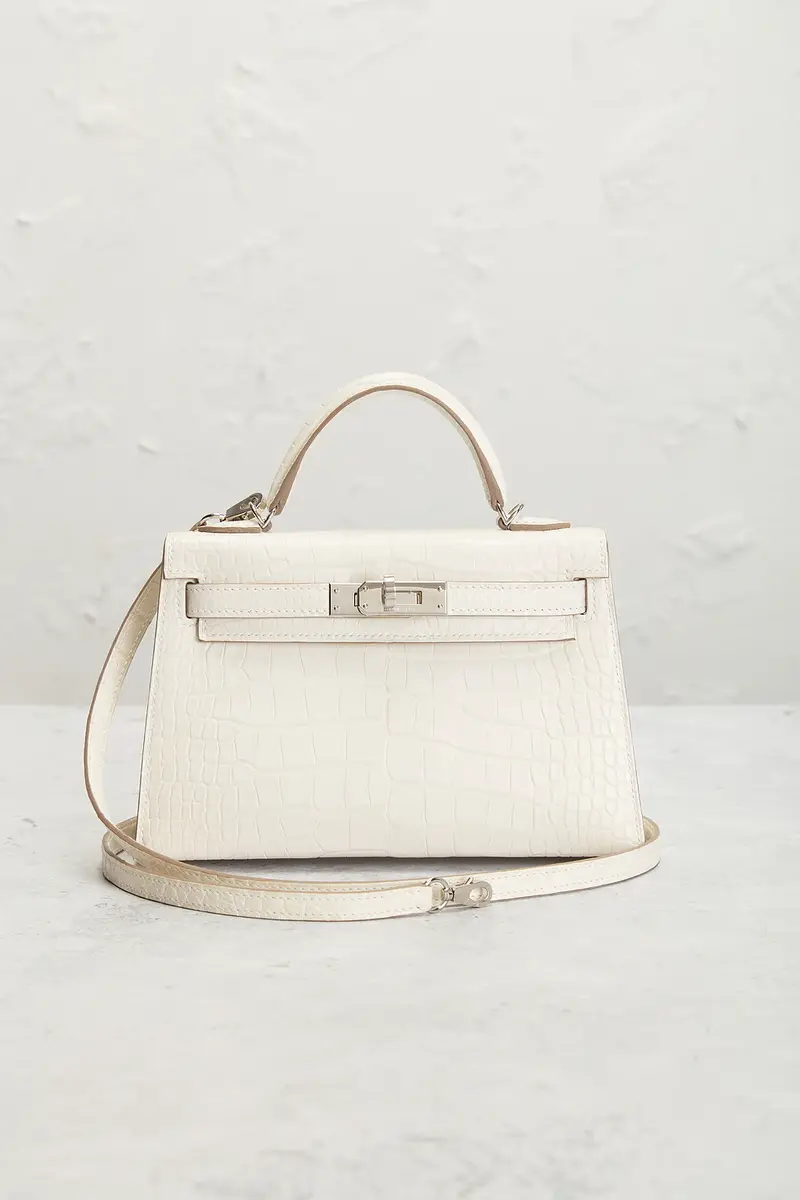 HERMÈS Hermes Matte Alligator Kelly 20 Sellier Handbag | Thumbnail 2