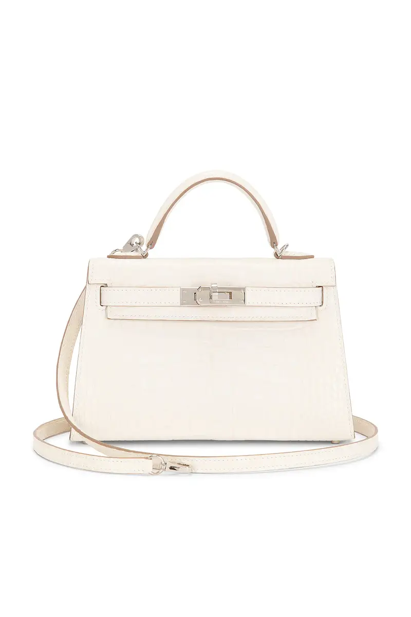HERMÈS Hermes Matte Alligator Kelly 20 Sellier Handbag