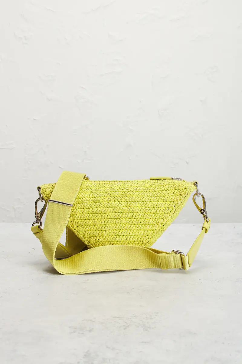 Prada Prada Raffia Triangle Shoulder Bag | Thumbnail 3 Prada Prada Raffia Triangle Shoulder Bag | Thumbnail 3