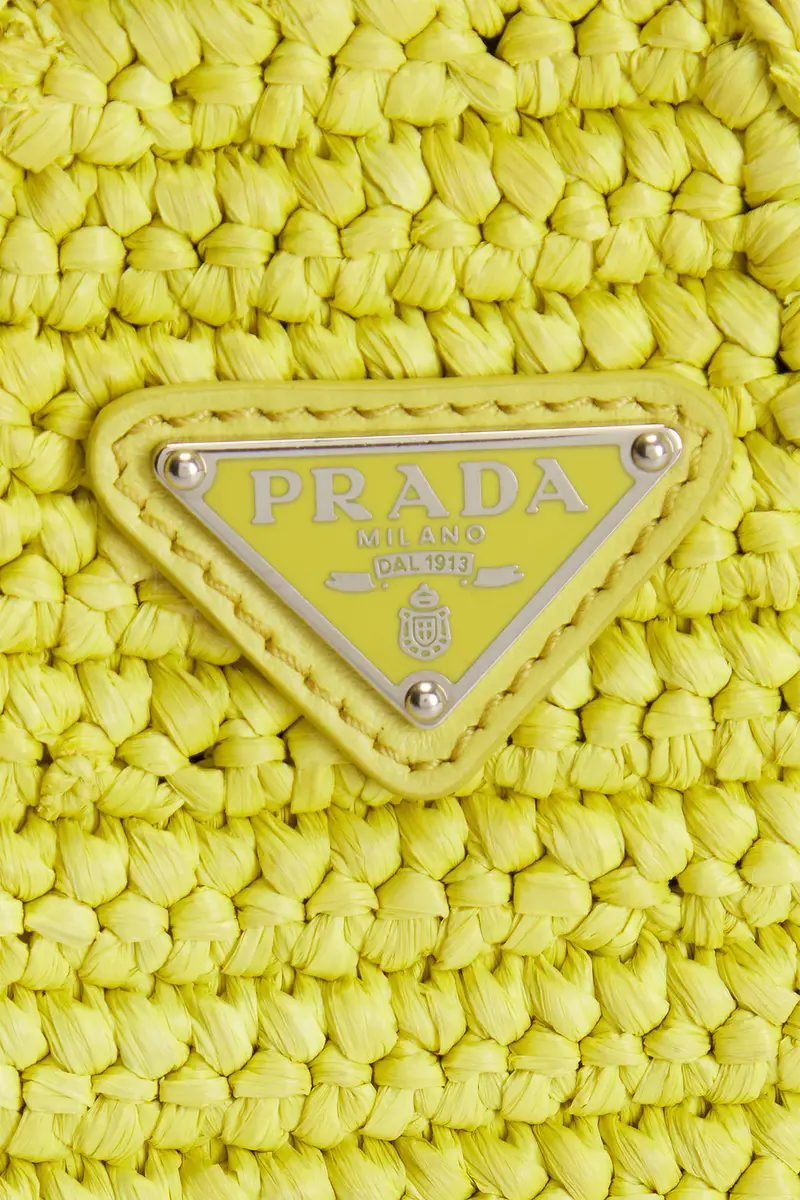 Prada Prada Raffia Triangle Shoulder Bag | Thumbnail 7 Prada Prada Raffia Triangle Shoulder Bag | Thumbnail 7