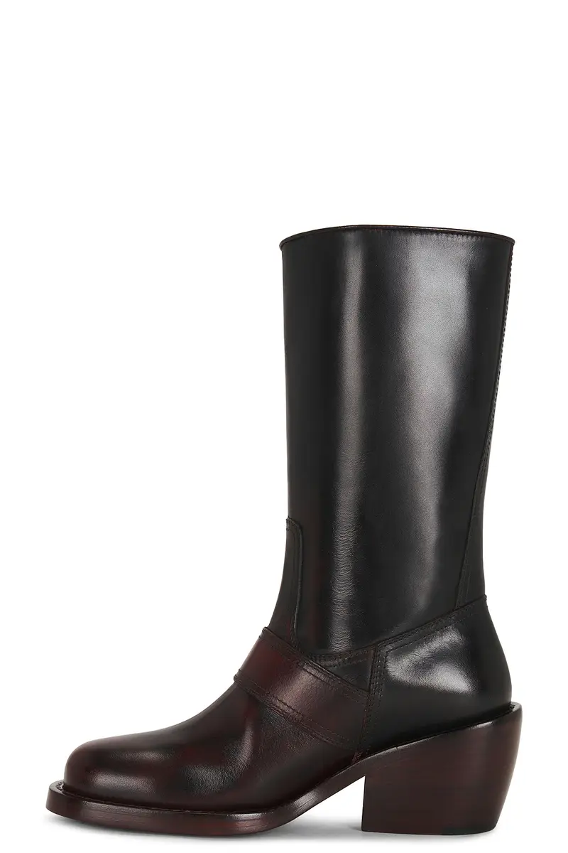 Dries Van Noten Mid Calf Square Toe Boot | Thumbnail 5 Dries Van Noten Mid Calf Square Toe Boot | Thumbnail 5