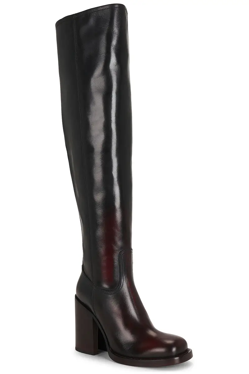 Dries Van Noten Square Toe Over The Knee Boot | Thumbnail 2 Dries Van Noten Square Toe Over The Knee Boot | Thumbnail 2