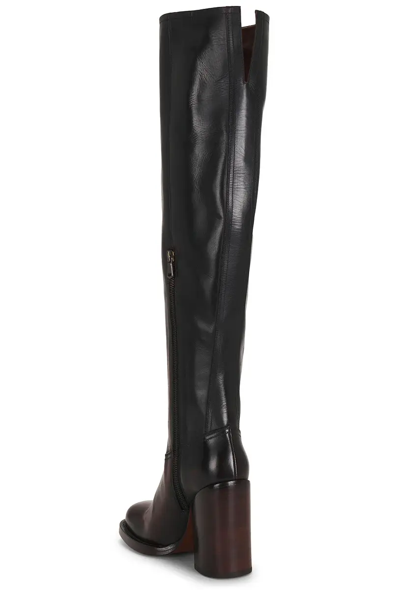 Dries Van Noten Square Toe Over The Knee Boot | Thumbnail 3 Dries Van Noten Square Toe Over The Knee Boot | Thumbnail 3