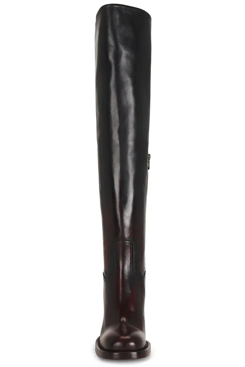 Dries Van Noten Square Toe Over The Knee Boot | Thumbnail 4 Dries Van Noten Square Toe Over The Knee Boot | Thumbnail 4