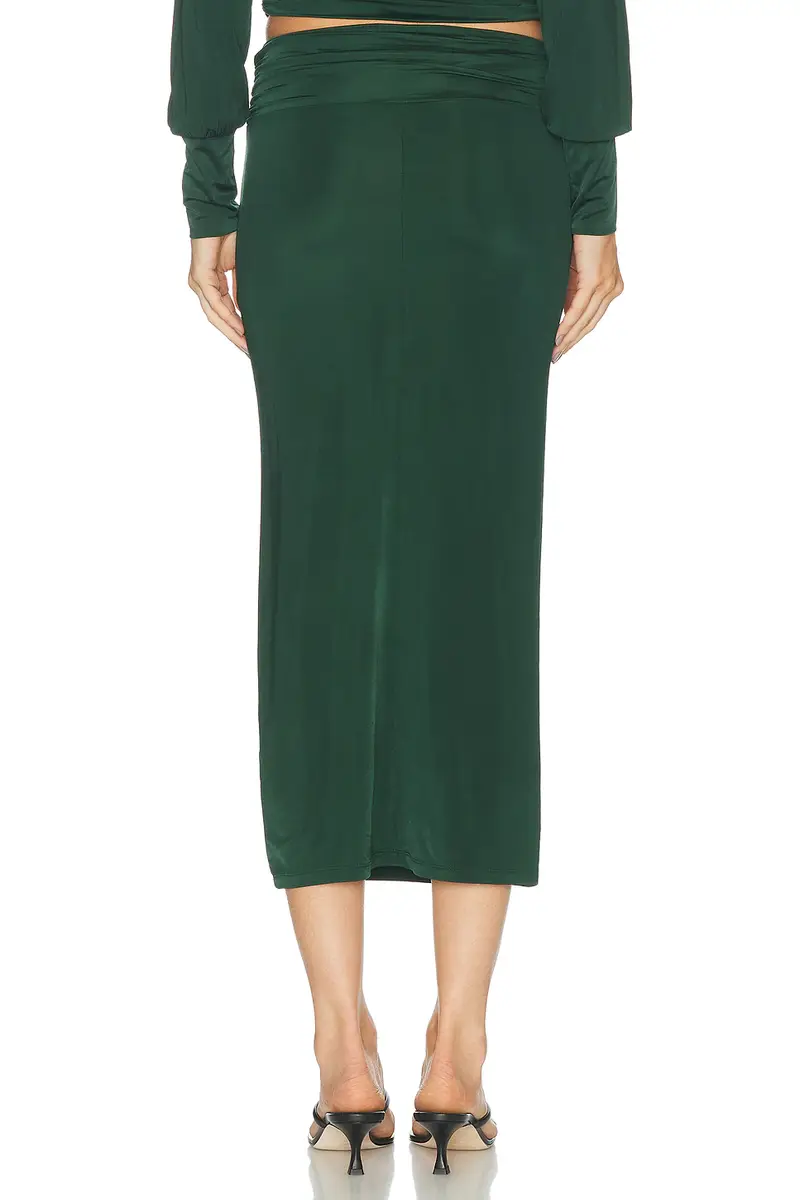 ÉTERNE Elsa Liquid Jersey Midi Skirt | Thumbnail 4 ÉTERNE Elsa Liquid Jersey Midi Skirt | Thumbnail 4