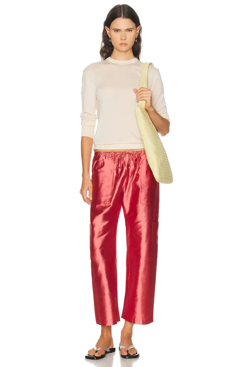 DONNI. The Taffeta Drawstring Cargo Pant | Thumbnail 5 DONNI. The Taffeta Drawstring Cargo Pant | Thumbnail 5