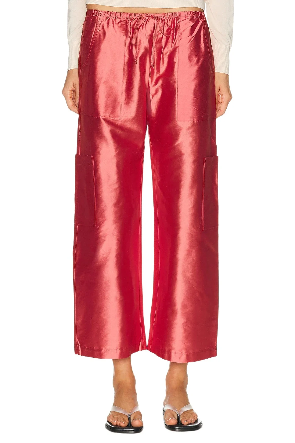 The Taffeta Drawstring Cargo Pant The Taffeta Drawstring Cargo Pant