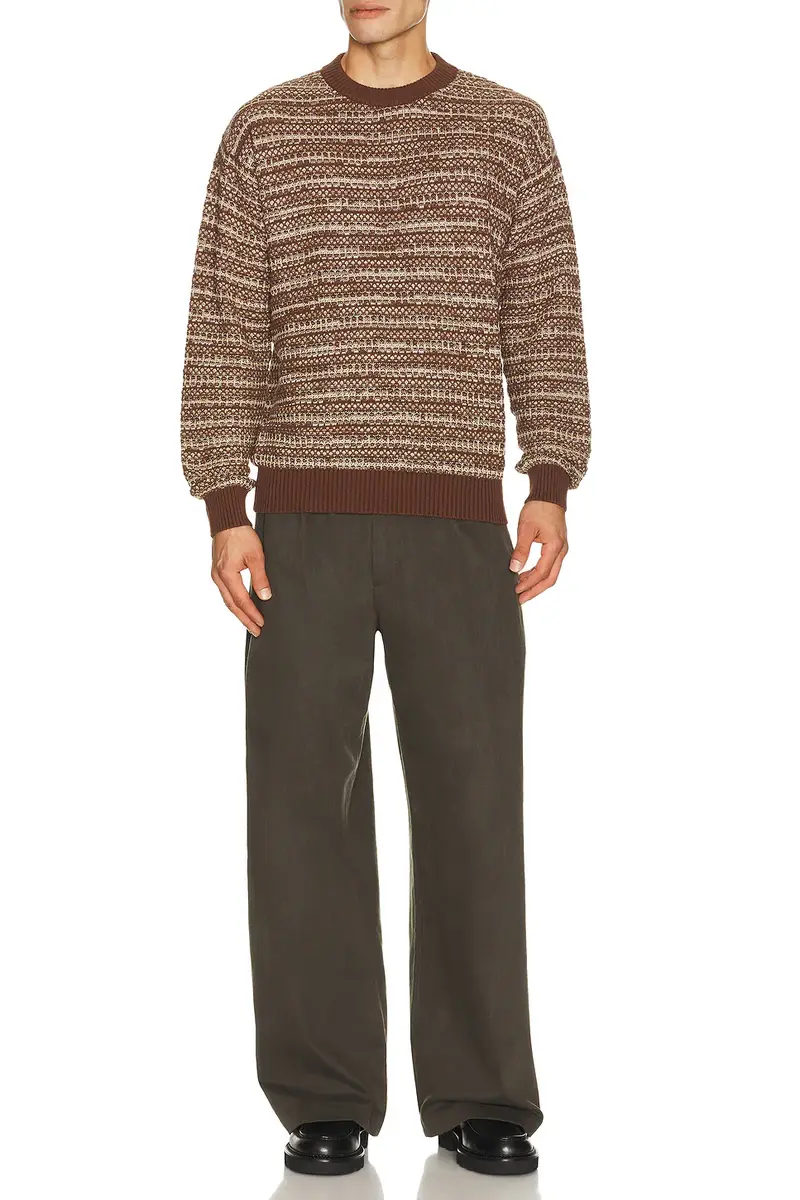 Frescobol Carioca Jardim Cotton Blend Crew Neck Striped Sweater | Thumbnail 3 Frescobol Carioca Jardim Cotton Blend Crew Neck Striped Sweater | Thumbnail 3