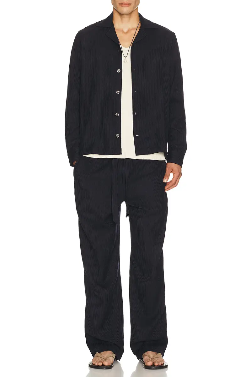 Frescobol Carioca Luan Wood Knitted Relaxed Trouser | Thumbnail 4 Frescobol Carioca Luan Wood Knitted Relaxed Trouser | Thumbnail 4
