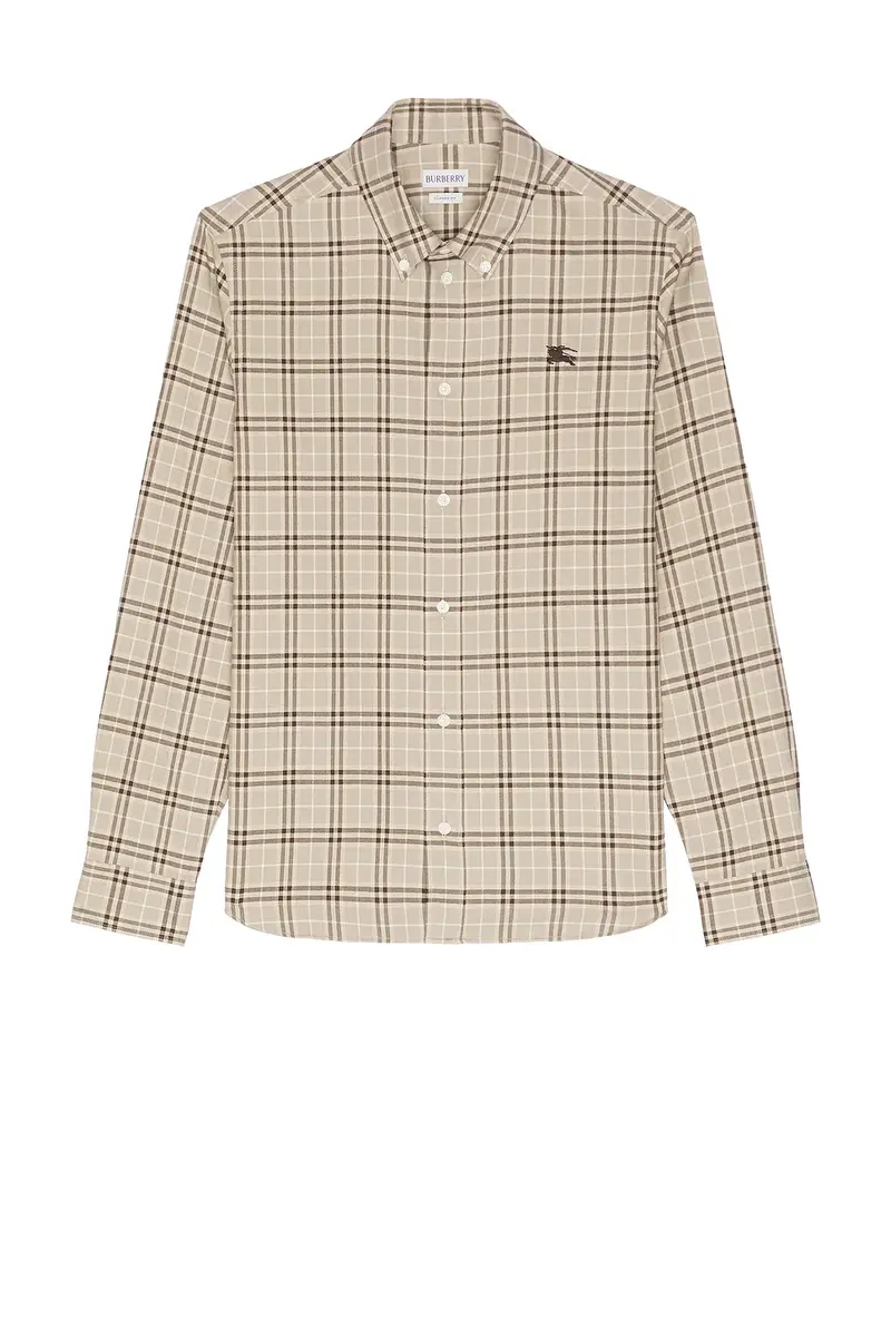 Burberry Robert Button Down Flannel Shirt | Thumbnail 4 Burberry Robert Button Down Flannel Shirt | Thumbnail 4