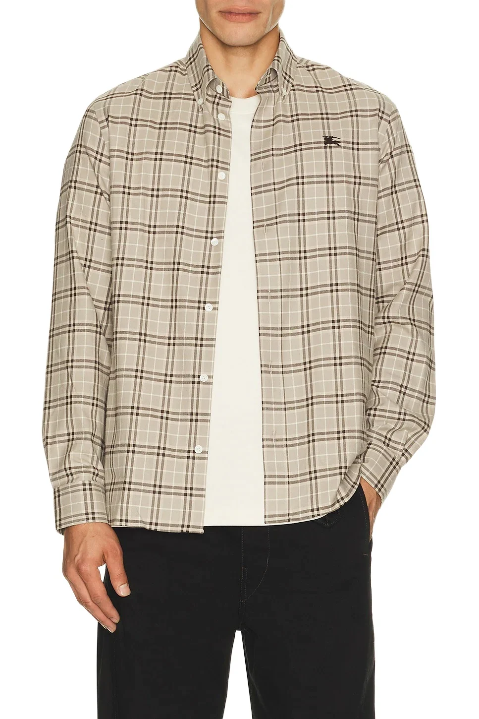Burberry Robert Button Down Flannel Shirt
