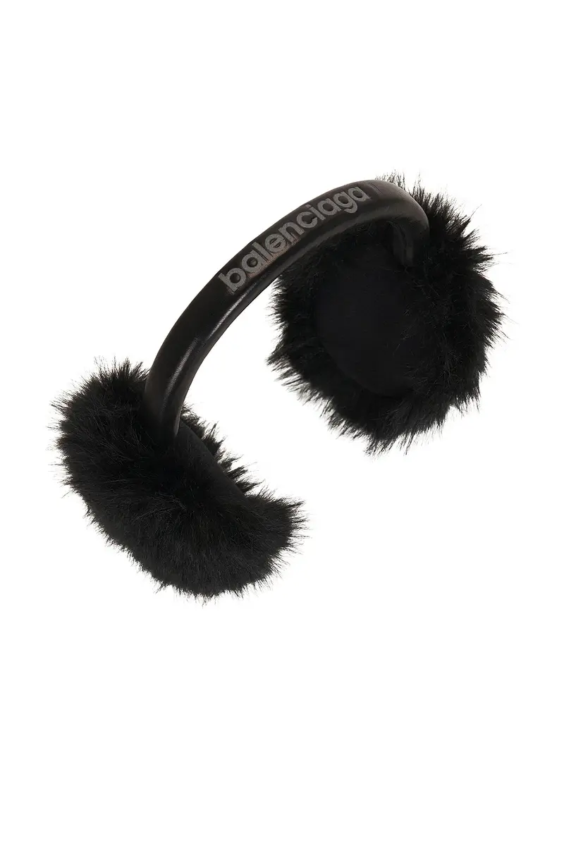 Balenciaga Faux Fur Earmuffs | Thumbnail 3 Balenciaga Faux Fur Earmuffs | Thumbnail 3