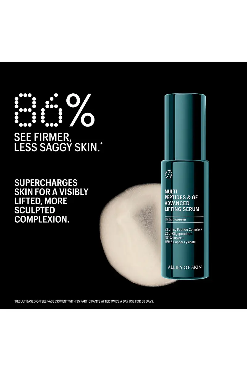 Allies of Skin Multi Peptides & Growth Factor Advanced Lifting Serum 15ml | Thumbnail 2 Allies of Skin Multi Peptides & Growth Factor Advanced Lifting Serum 15ml | Thumbnail 2