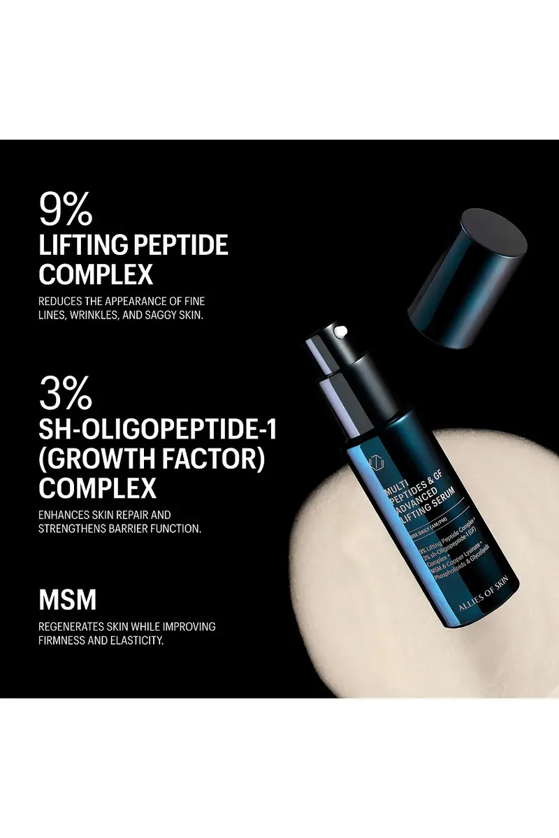 Allies of Skin Multi Peptides & Growth Factor Advanced Lifting Serum 15ml | Thumbnail 4 Allies of Skin Multi Peptides & Growth Factor Advanced Lifting Serum 15ml | Thumbnail 4