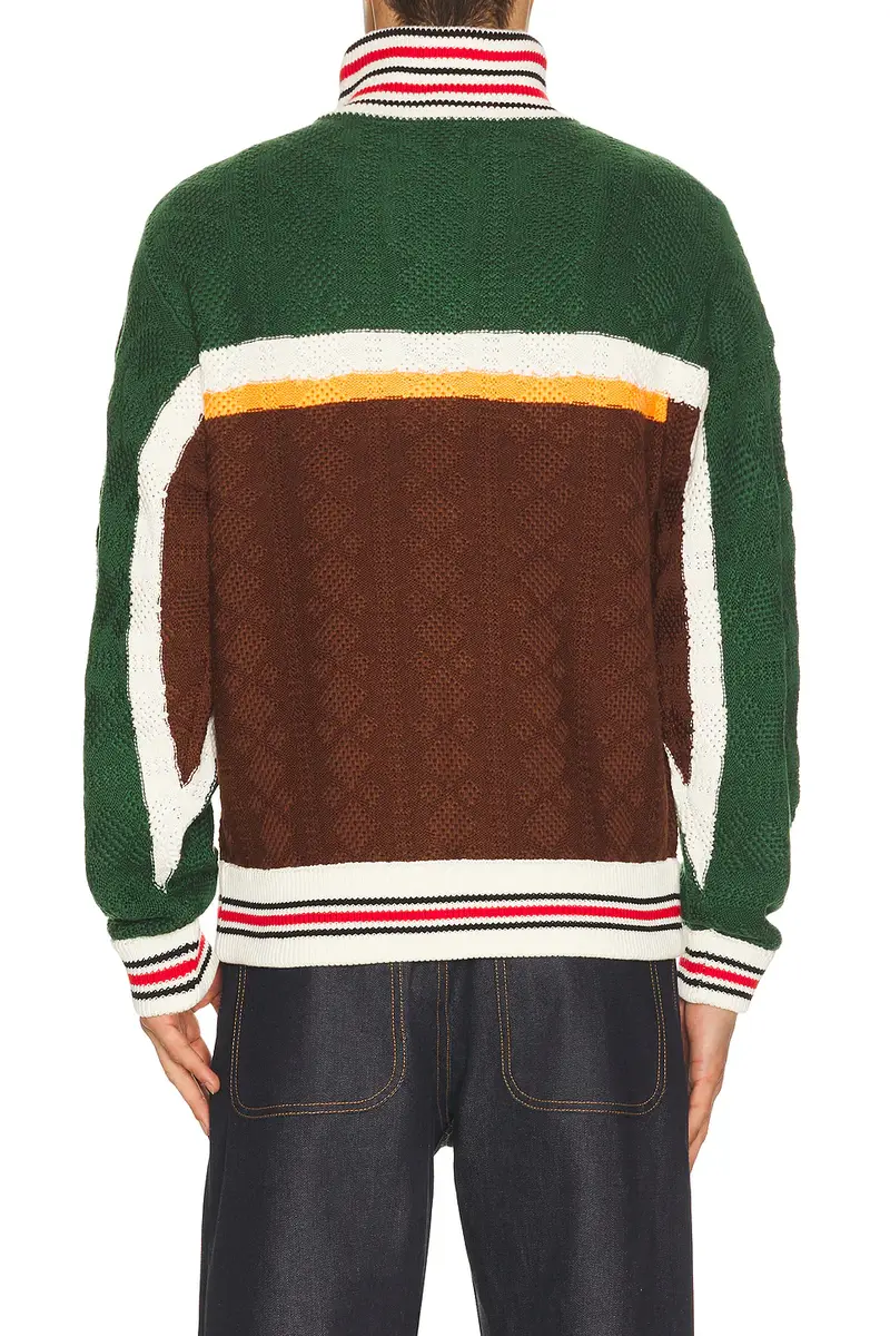rice nine ten Multicolor Knitted Track Jacket | Thumbnail 2 rice nine ten Multicolor Knitted Track Jacket | Thumbnail 2