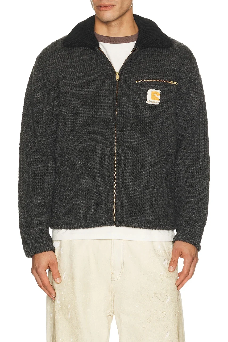 rice nine ten Home Made Knitting Detroit Jacket