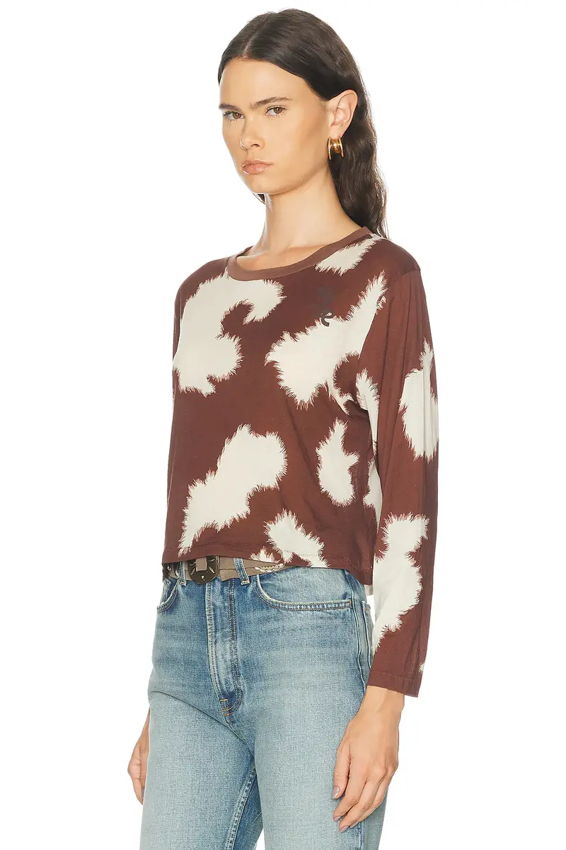 BODE Featherweight Cow Print Long Sleeve Tee | Thumbnail 2 BODE Featherweight Cow Print Long Sleeve Tee | Thumbnail 2