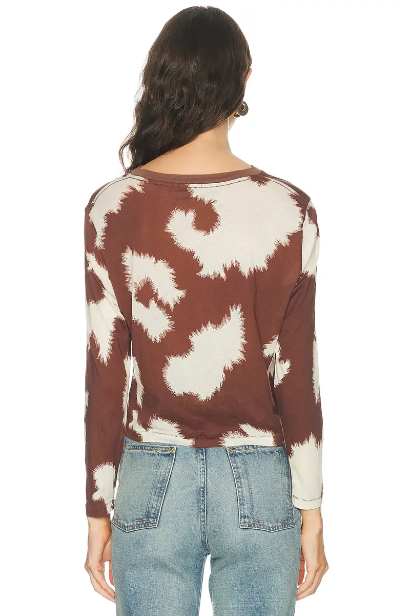 BODE Featherweight Cow Print Long Sleeve Tee | Thumbnail 3 BODE Featherweight Cow Print Long Sleeve Tee | Thumbnail 3