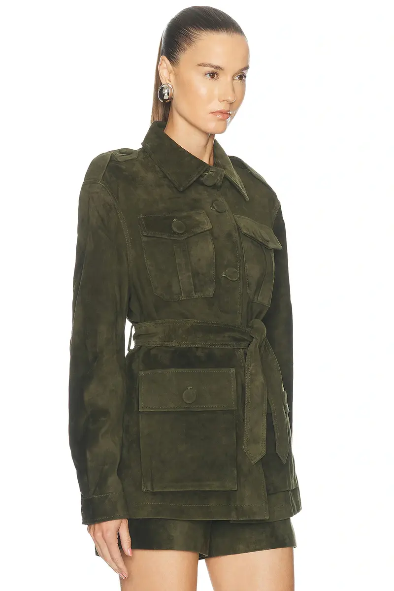 Aexae Lamb Leather Suede Mid Jacket | Thumbnail 2 Aexae Lamb Leather Suede Mid Jacket | Thumbnail 2