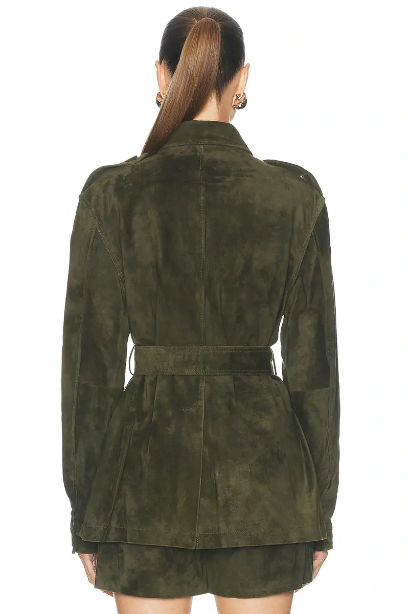 Aexae Lamb Leather Suede Mid Jacket | Thumbnail 3 Aexae Lamb Leather Suede Mid Jacket | Thumbnail 3