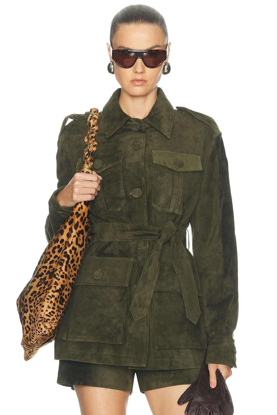 Lamb Leather Suede Mid Jacket Lamb Leather Suede Mid Jacket