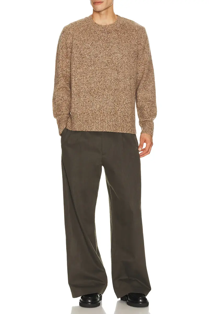 Soft Goat Marled Relaxed Fit Crewneck Sweater | Thumbnail 3 Soft Goat Marled Relaxed Fit Crewneck Sweater | Thumbnail 3