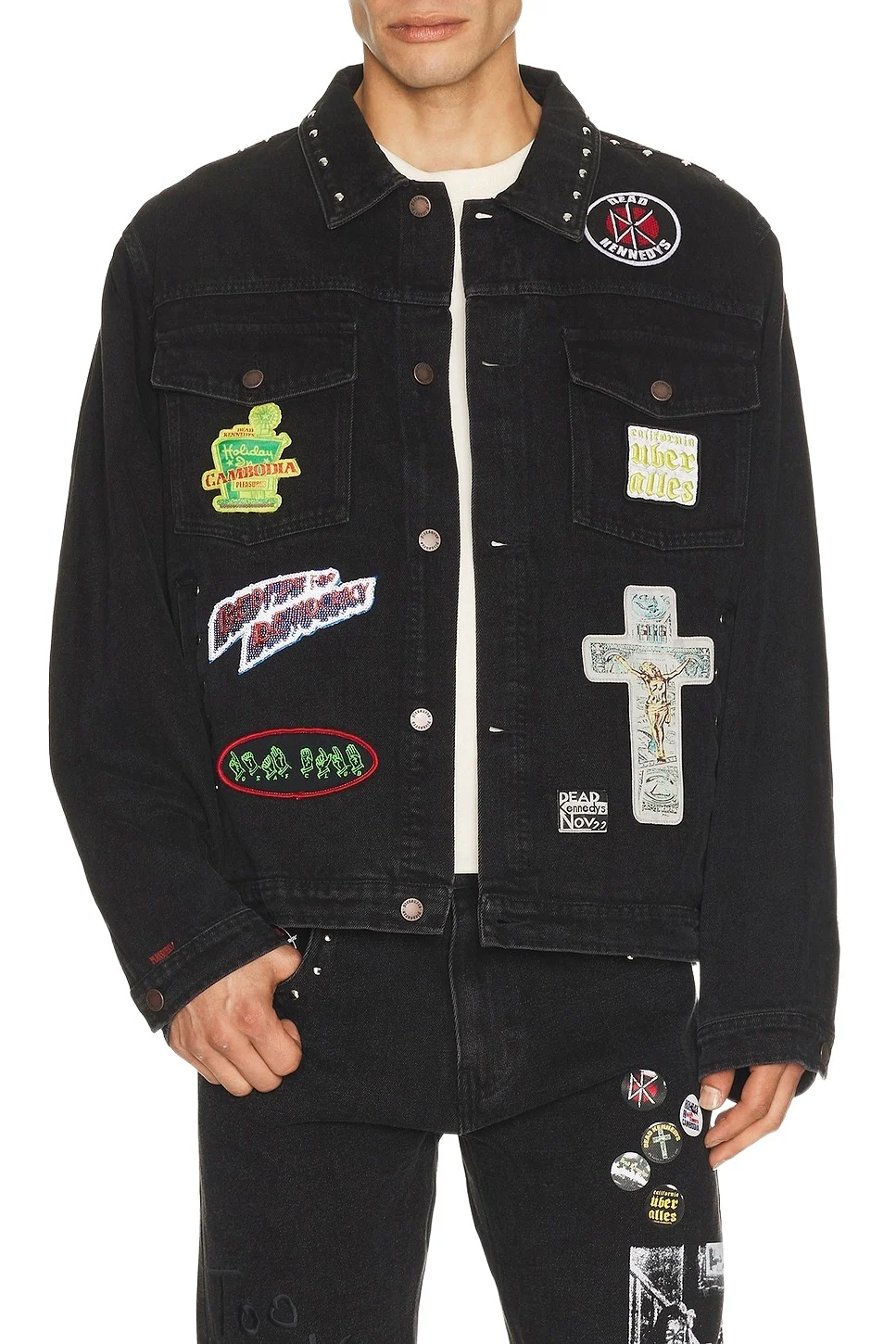 x Dead Kennedys DIY Trucker Jacket x Dead Kennedys DIY Trucker Jacket