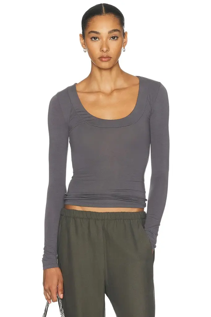 x Sophia Kelly Scoop Neck Long Sleeve Tee
