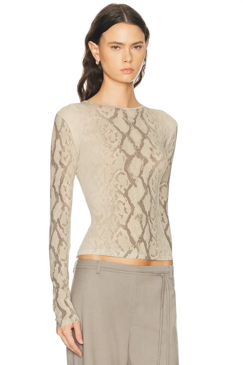GRLFRND x Sophia Kelly Sheer Crew Neck Tee | Thumbnail 2 GRLFRND x Sophia Kelly Sheer Crew Neck Tee | Thumbnail 2