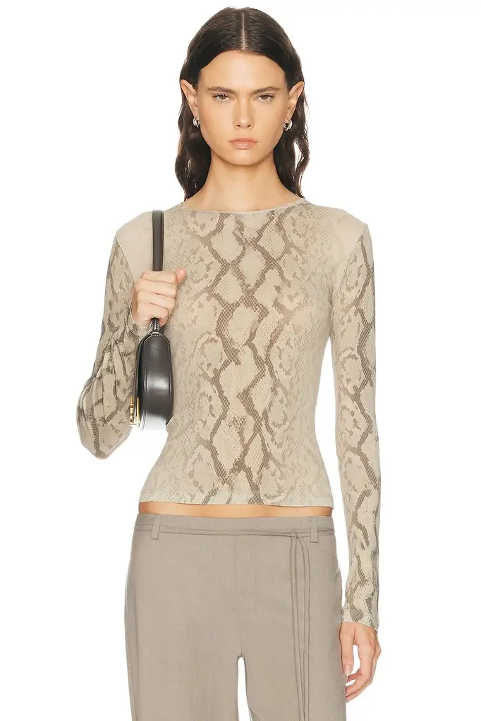 x Sophia Kelly Sheer Crew Neck Tee