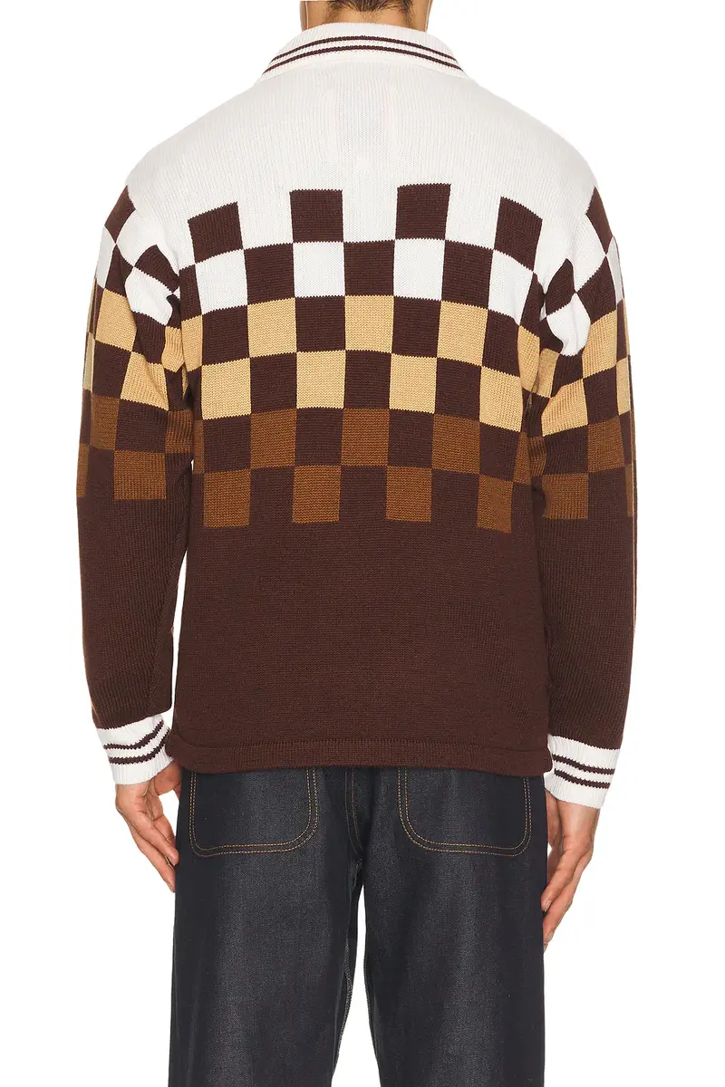 rice nine ten Knitting Checkerd Game Shirt | Thumbnail 2 rice nine ten Knitting Checkerd Game Shirt | Thumbnail 2