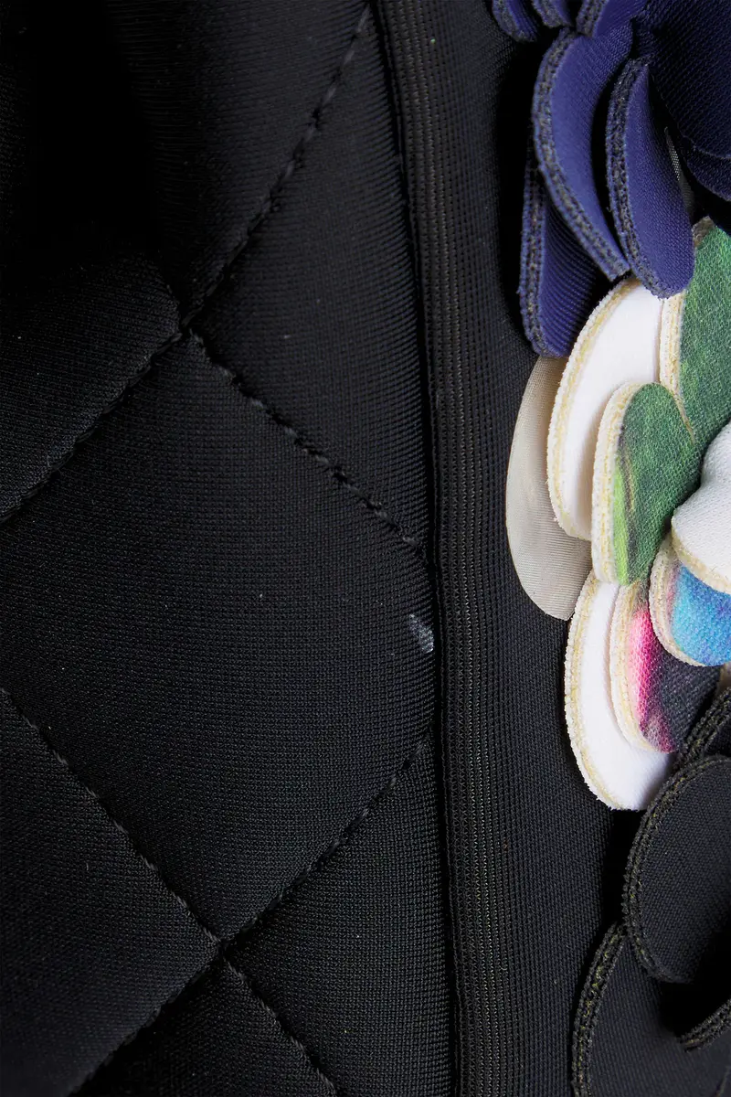 Chanel Chanel Neoprene Camellia Flap Bag | Thumbnail 7