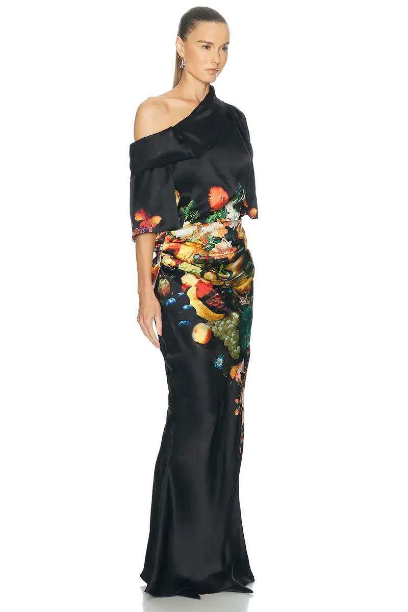 Dries Van Noten Dellae Off Shoulder Dress | Thumbnail 2 Dries Van Noten Dellae Off Shoulder Dress | Thumbnail 2