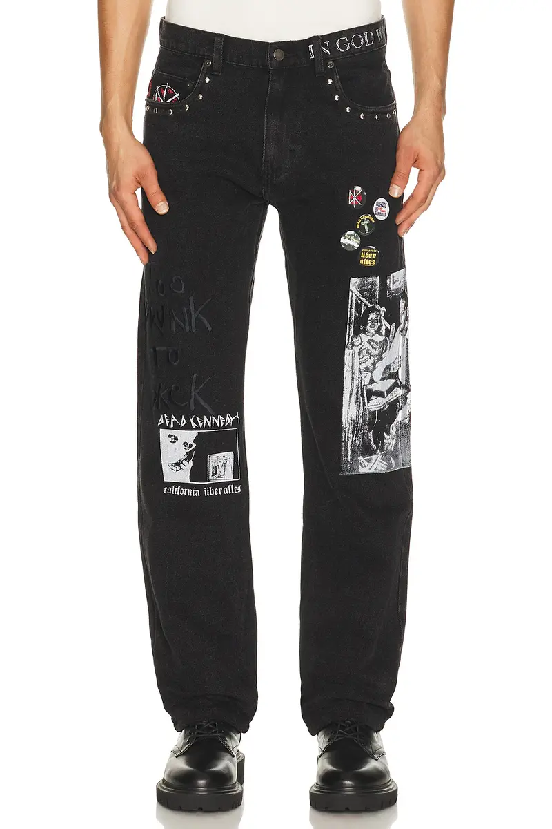Pleasures x Dead Kennedys DIY Straight Leg Pants | Thumbnail 2 Pleasures x Dead Kennedys DIY Straight Leg Pants | Thumbnail 2