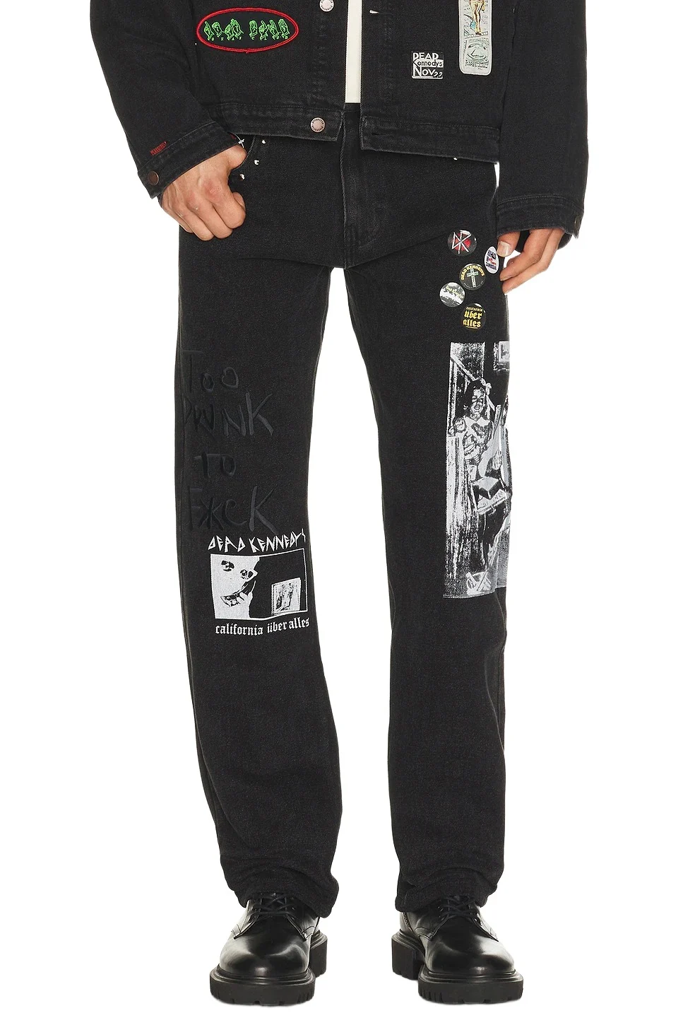 x Dead Kennedys DIY Straight Leg Pants