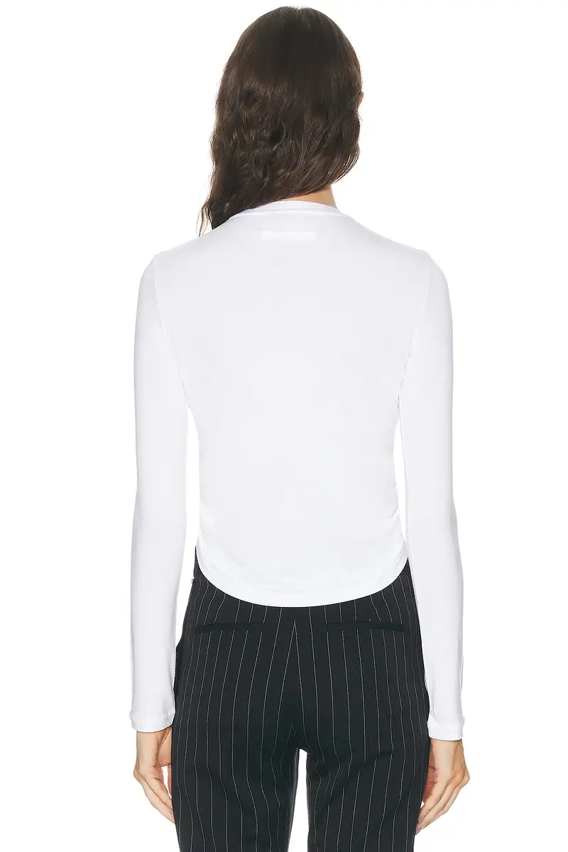 Jean Paul Gaultier Stretch Viscose Jersey Long Sleeve Top | Thumbnail 3