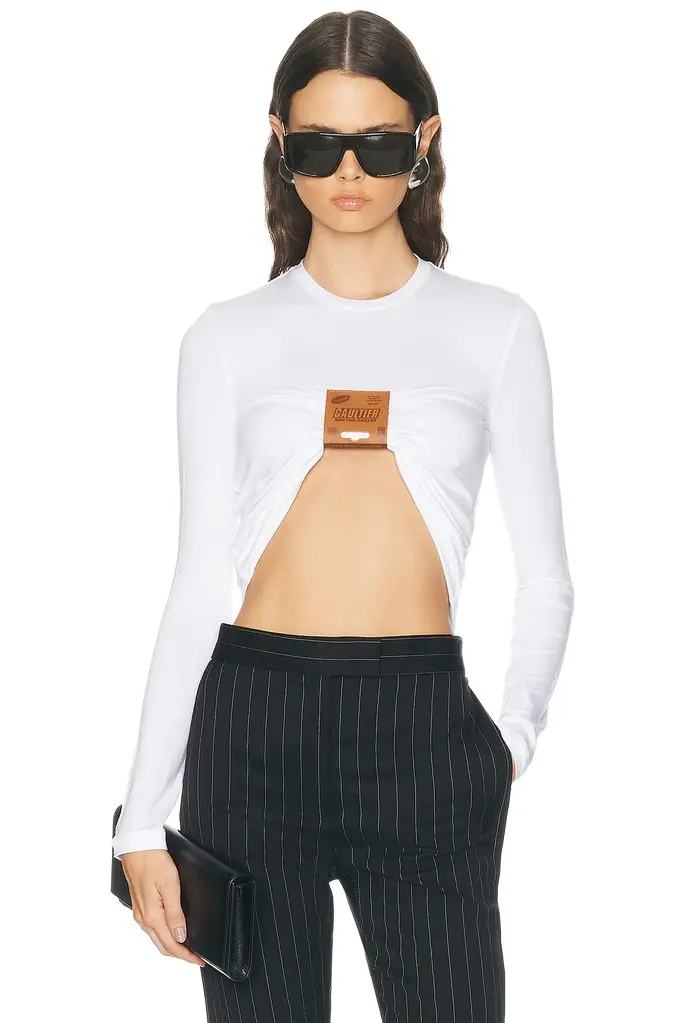 Stretch Viscose Jersey Long Sleeve Top Stretch Viscose Jersey Long Sleeve Top