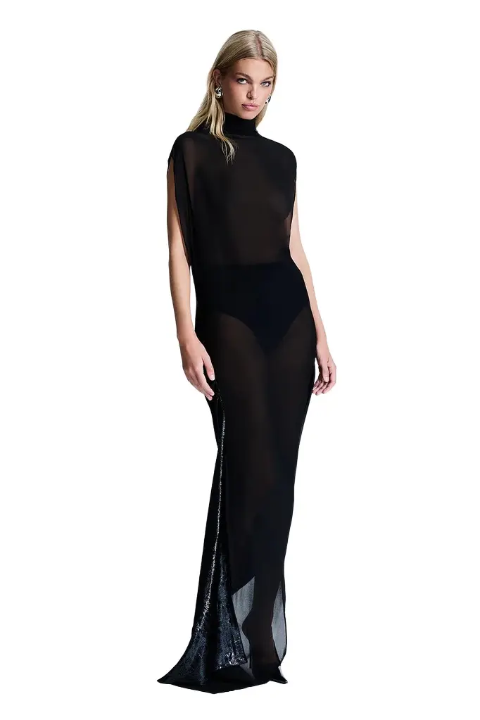 Zea Velvet & Gerogette Gown Zea Velvet & Gerogette Gown