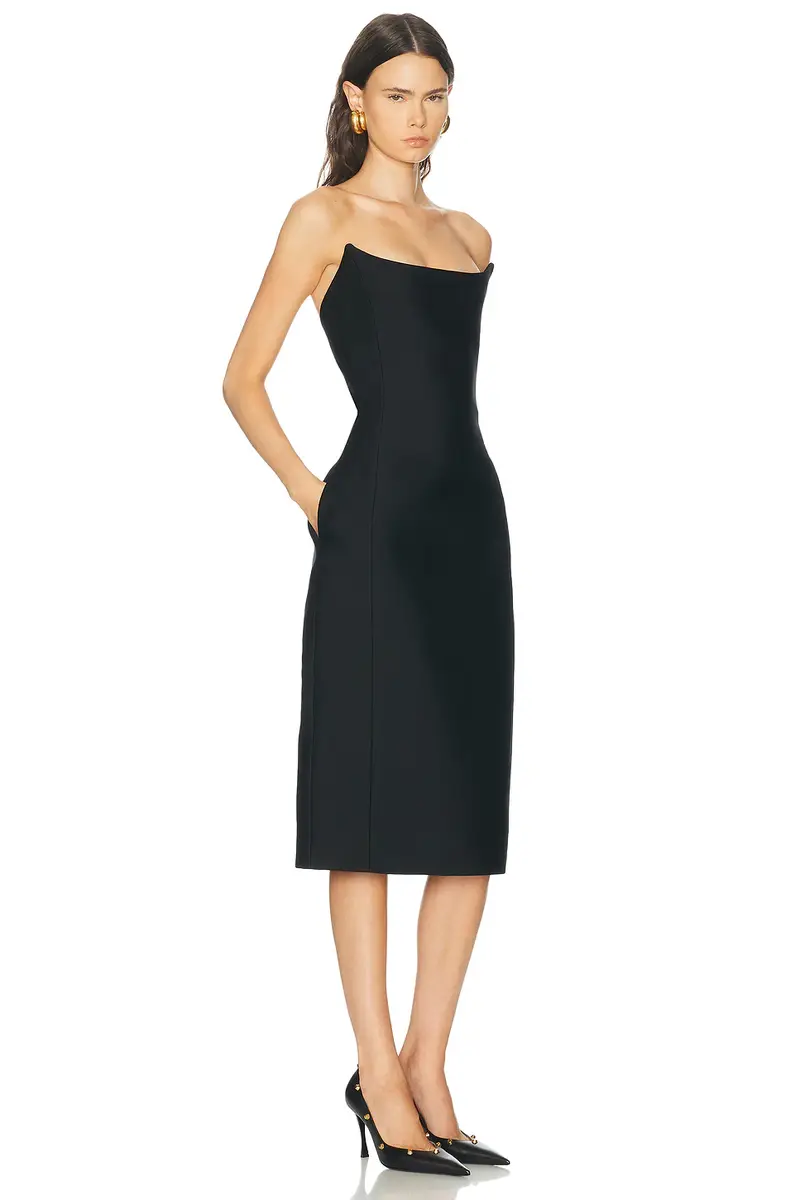 Balenciaga Midi Bustier Dress | Thumbnail 2 Balenciaga Midi Bustier Dress | Thumbnail 2
