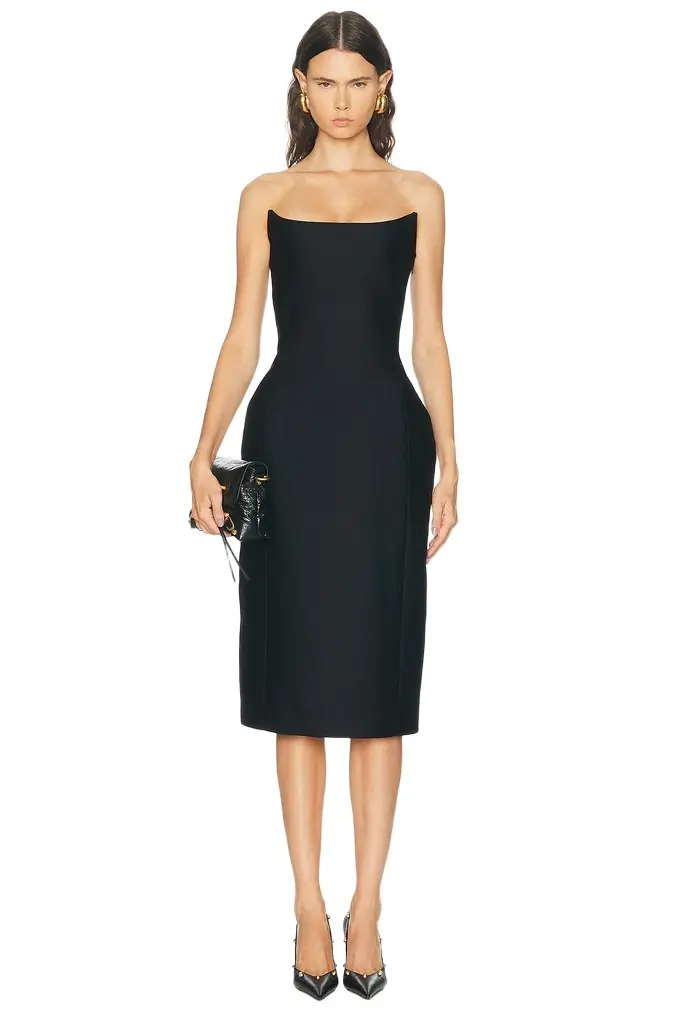 Balenciaga Midi Bustier Dress