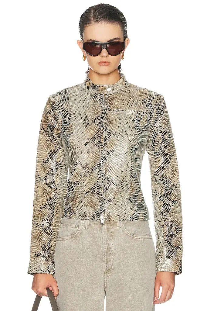 GRLFRND x Sophia Kelly Amari Leather Moto
